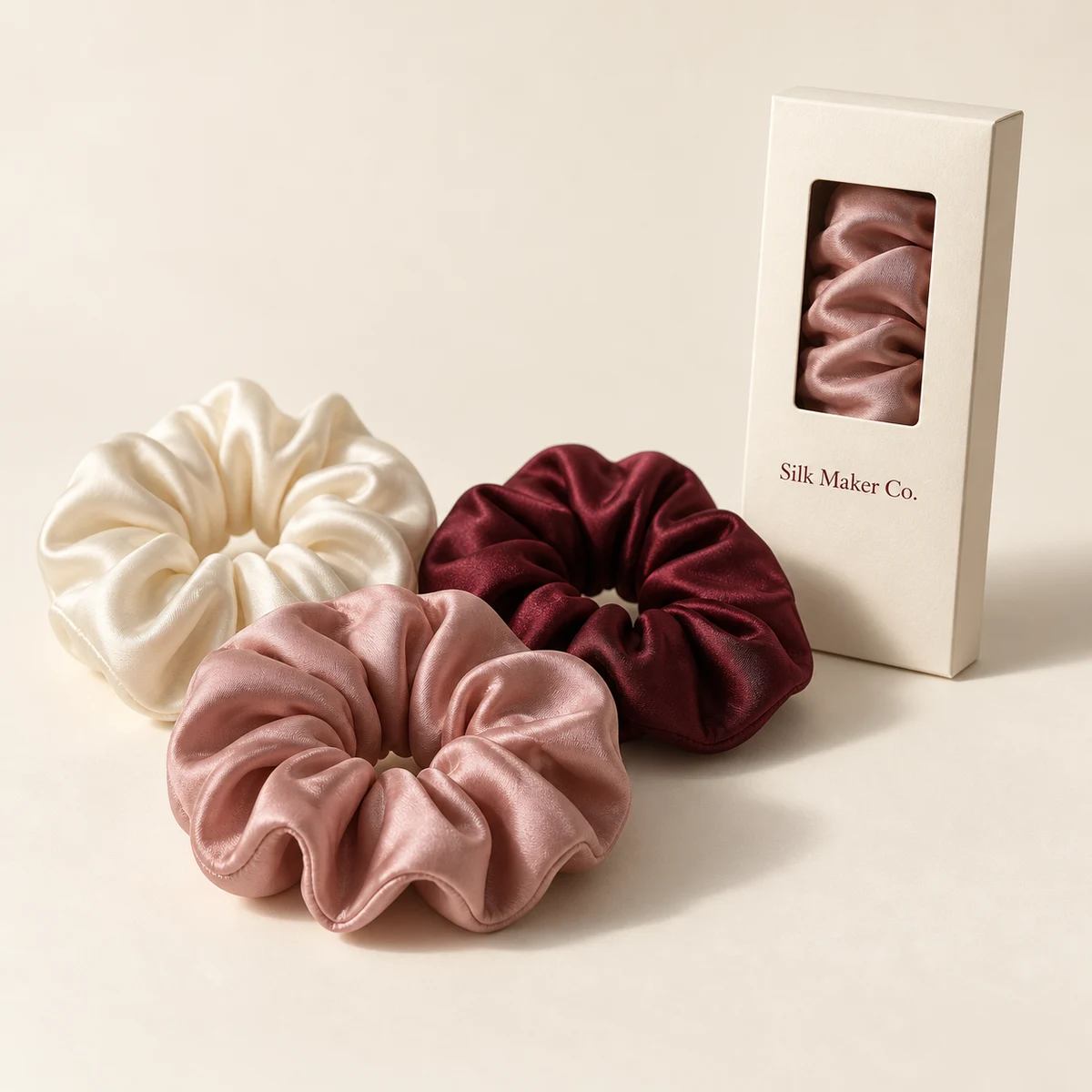 Design direction: Silk scrunchies